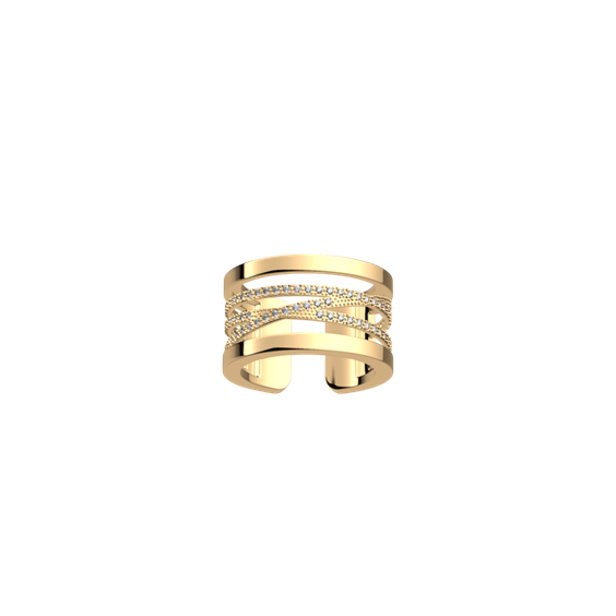Ring Les Georgettes Woman Les Précieuses - Liens in Brass Cubic Zirconia 1787-108-056 - 1787-108-056